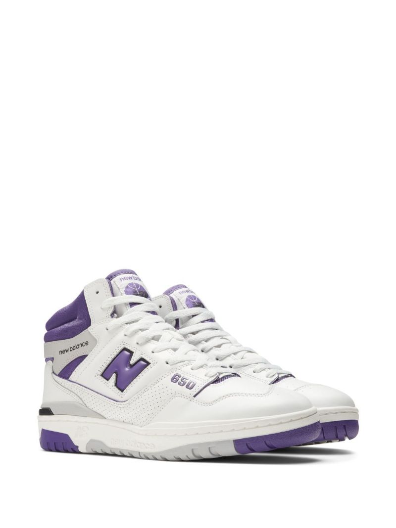 White 650 High-top Trainers