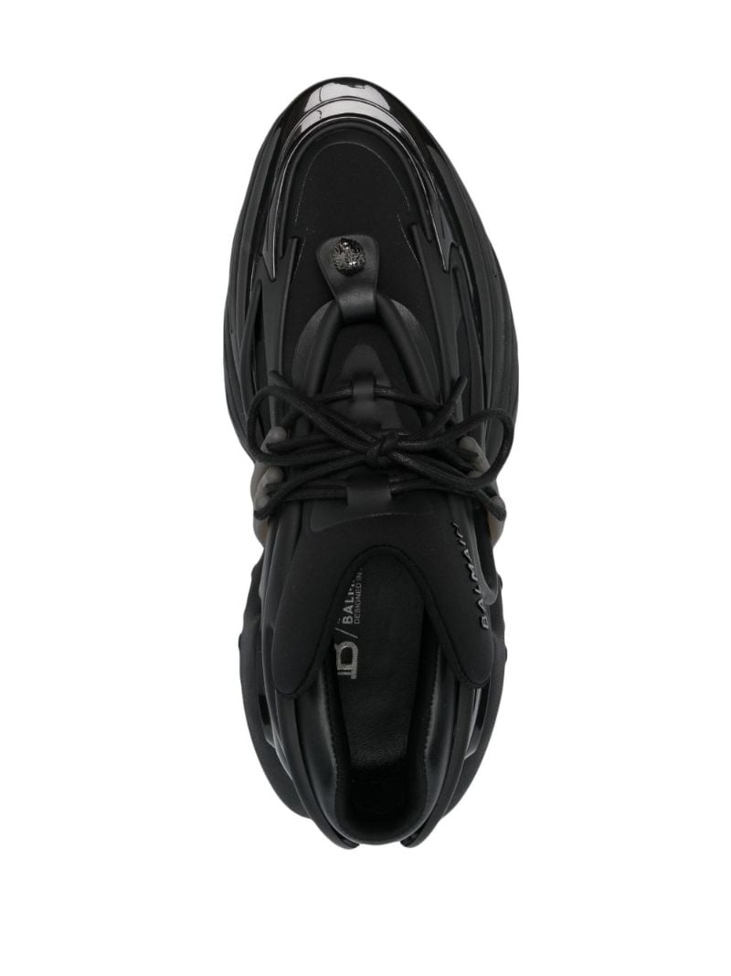Black Unicorn Leather Sneakers