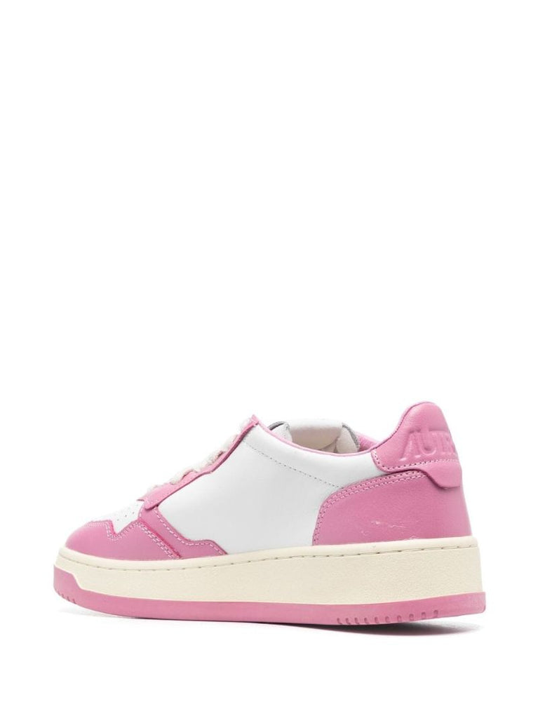 Pink Medalist Leather Sneakers