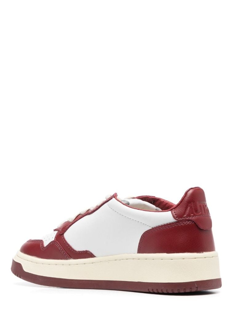 Red Medalist Leather Sneakers