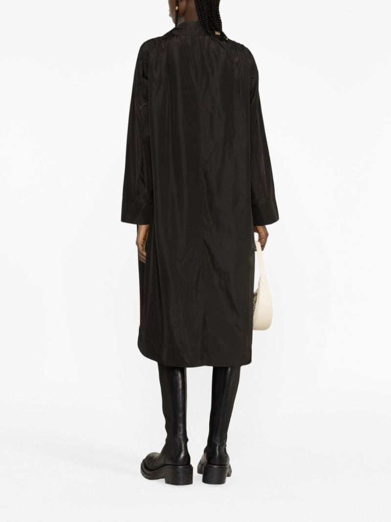 Black Summer Single-breasted Trench Coat