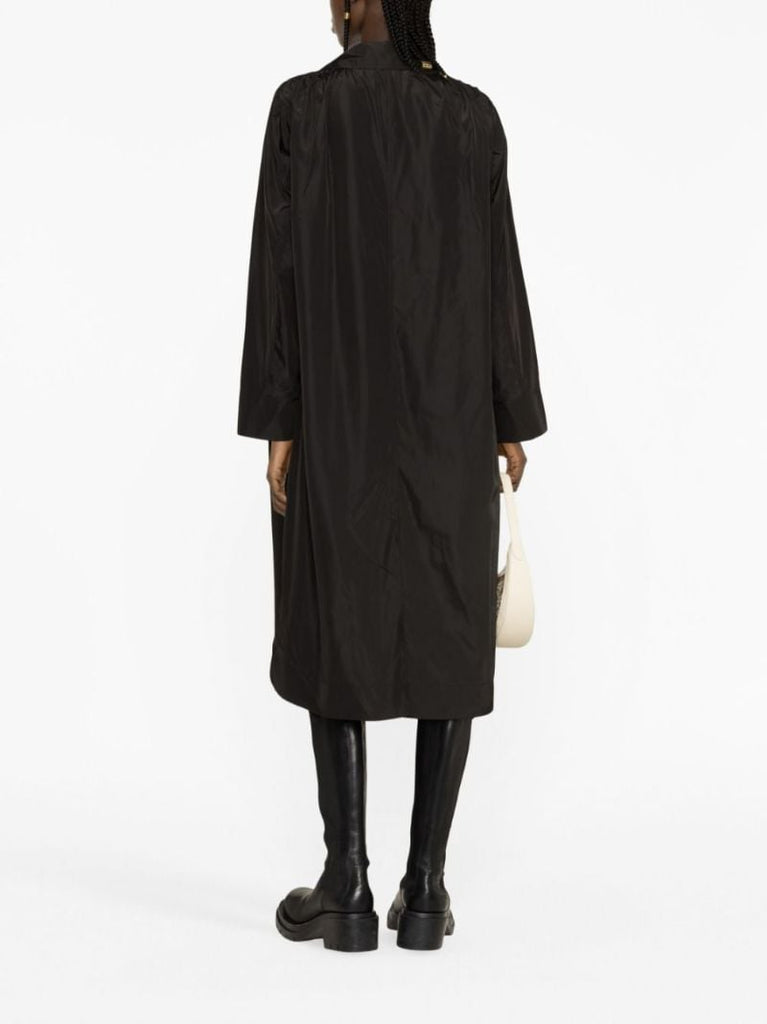 Black Summer Single-breasted Trench Coat