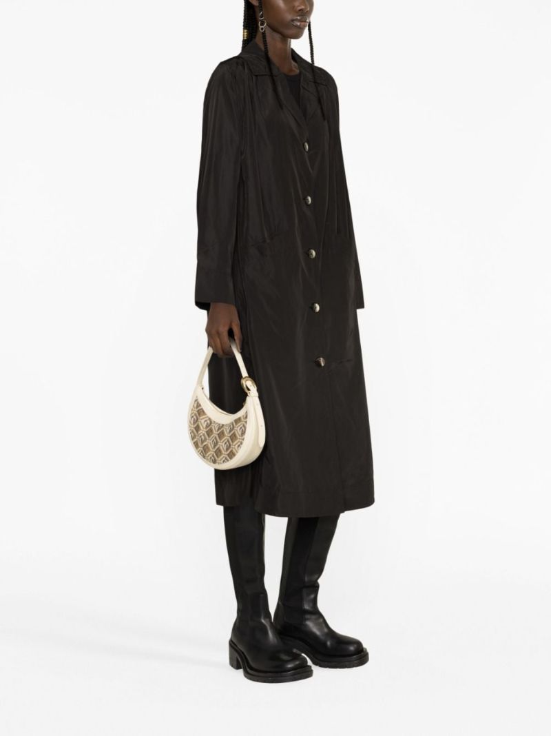 Black Summer Single-breasted Trench Coat