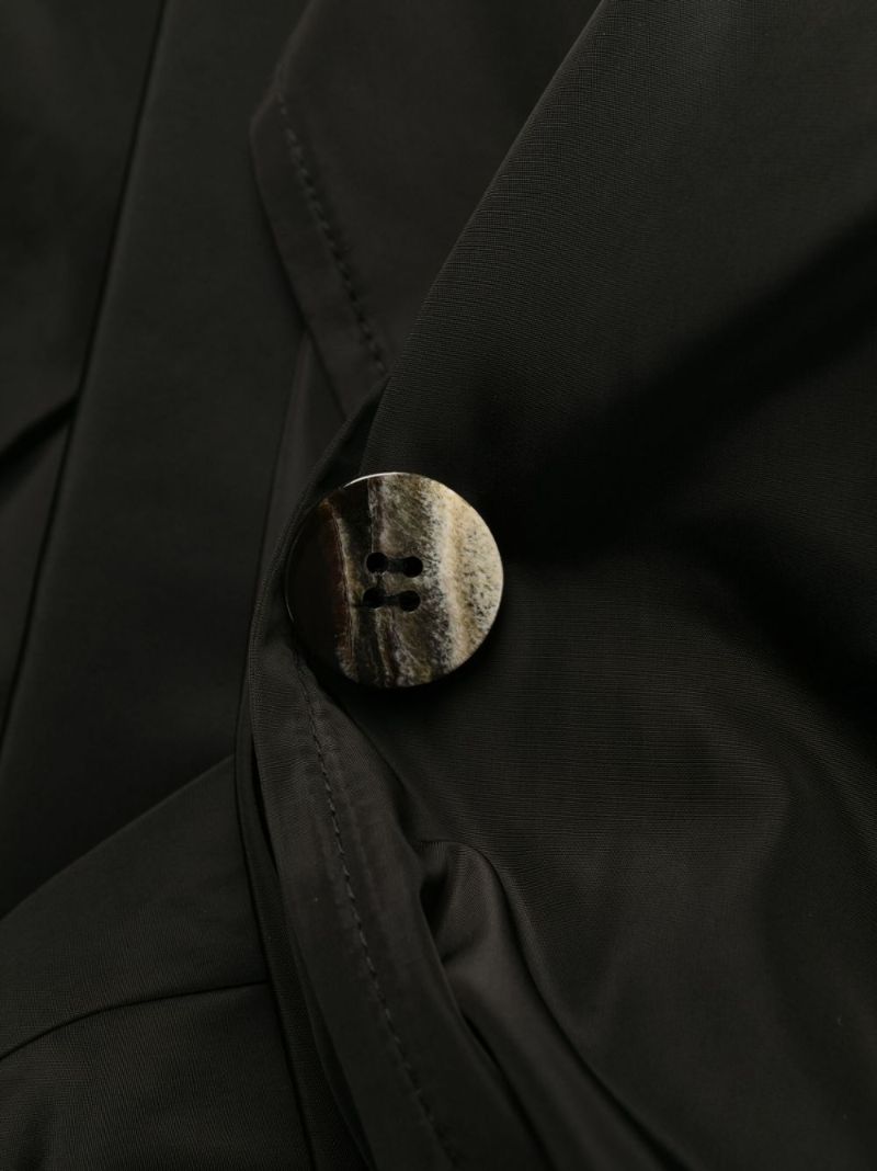 Black Summer Single-breasted Trench Coat