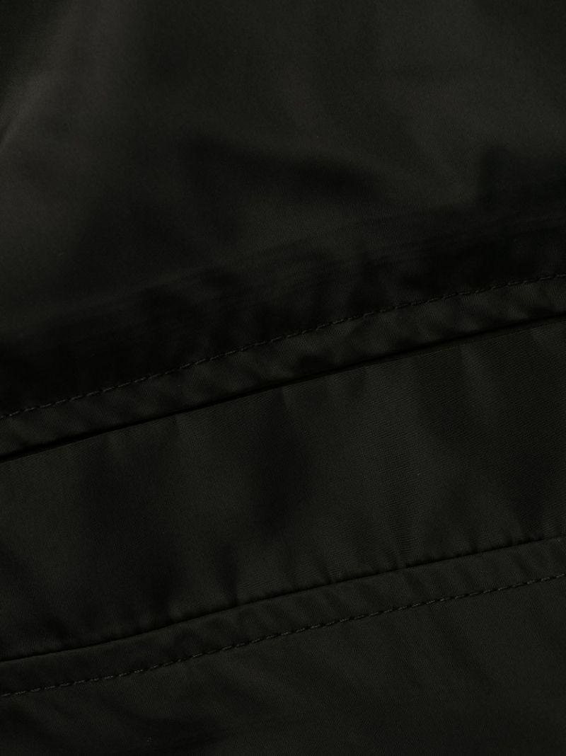 Black Summer Single-breasted Trench Coat