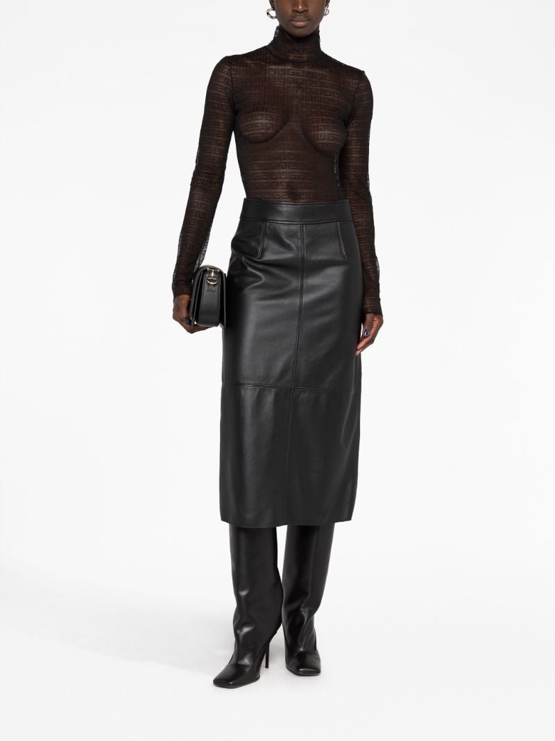 Black 4g Sheer Bodysuit