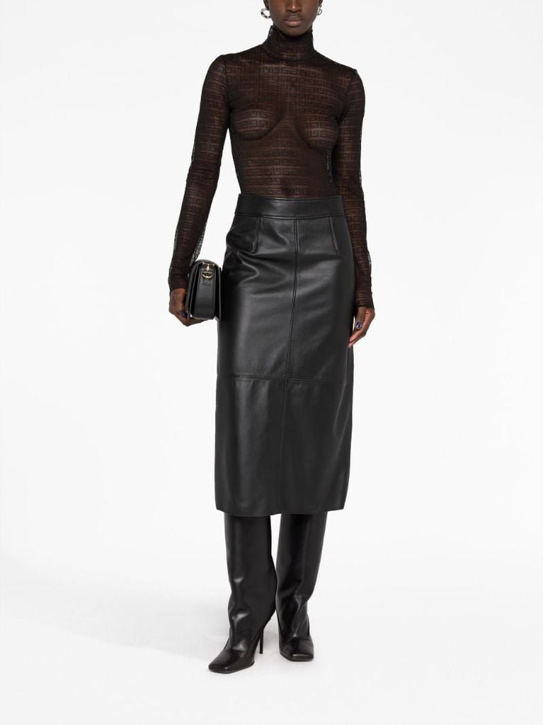 Black 4g Sheer Bodysuit