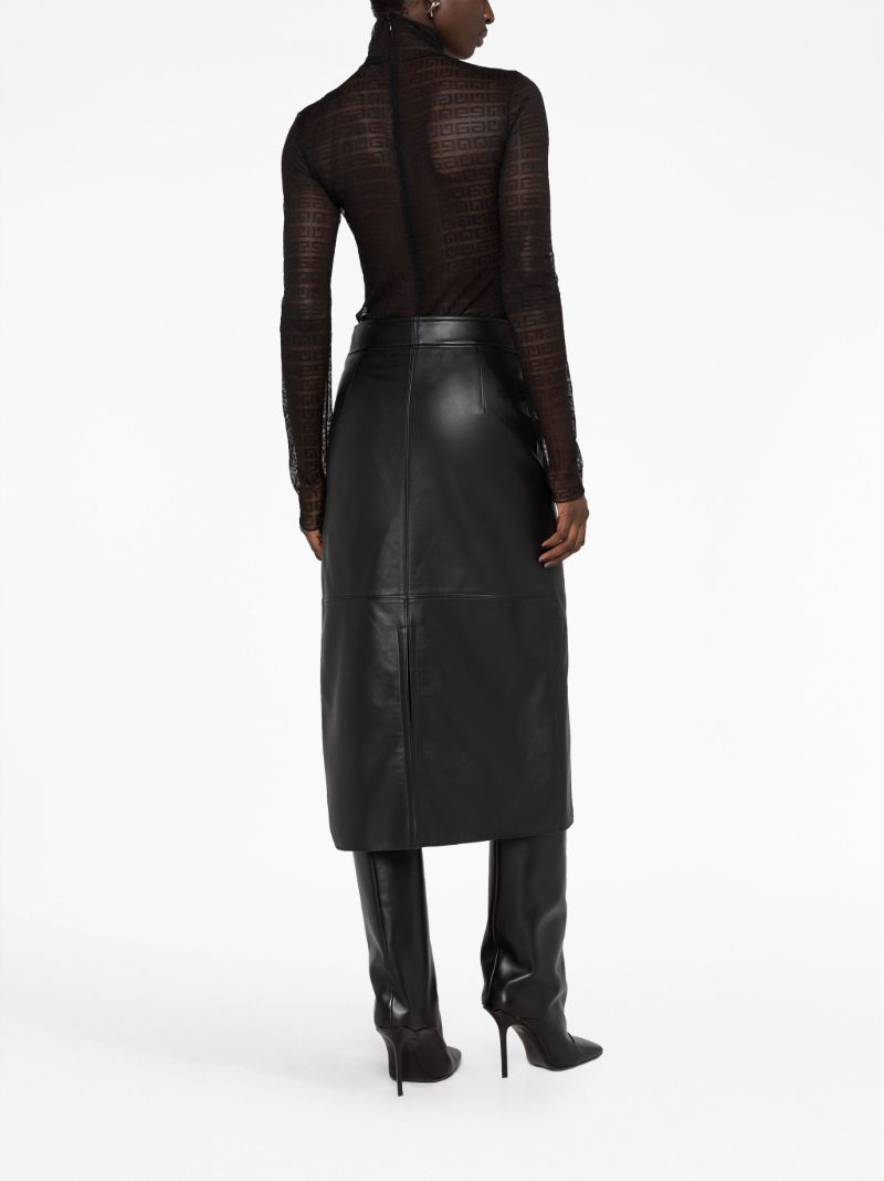 Black 4g Sheer Bodysuit