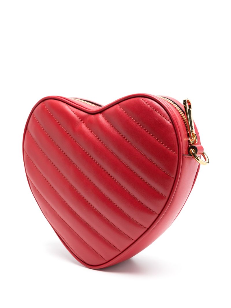 Red Interlocking G Mini Heart Shoulder Bag
