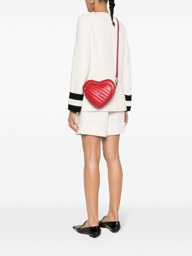 Red Interlocking G Mini Heart Shoulder Bag