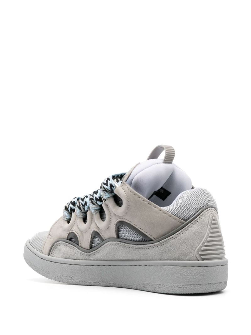 Grey Curb Panelled Sneakers