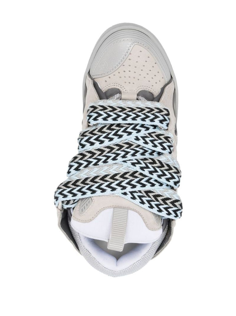 Grey Curb Panelled Sneakers