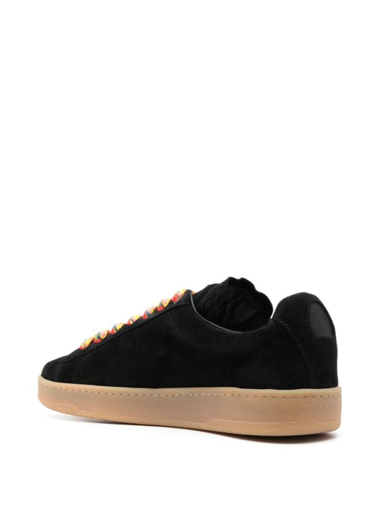 Black Logo Print Sneakers