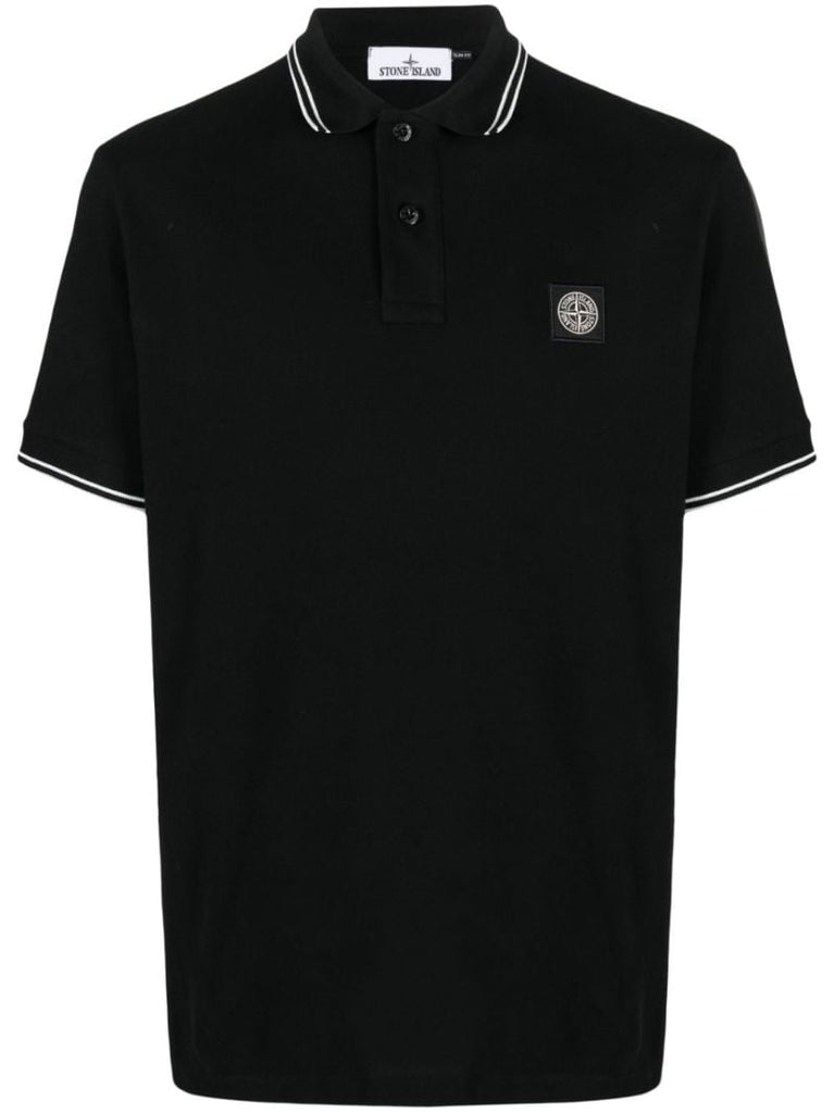 Black Organic-cotton Polo Shirt