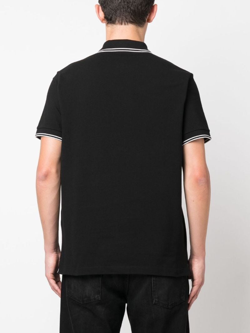 Black Organic-cotton Polo Shirt