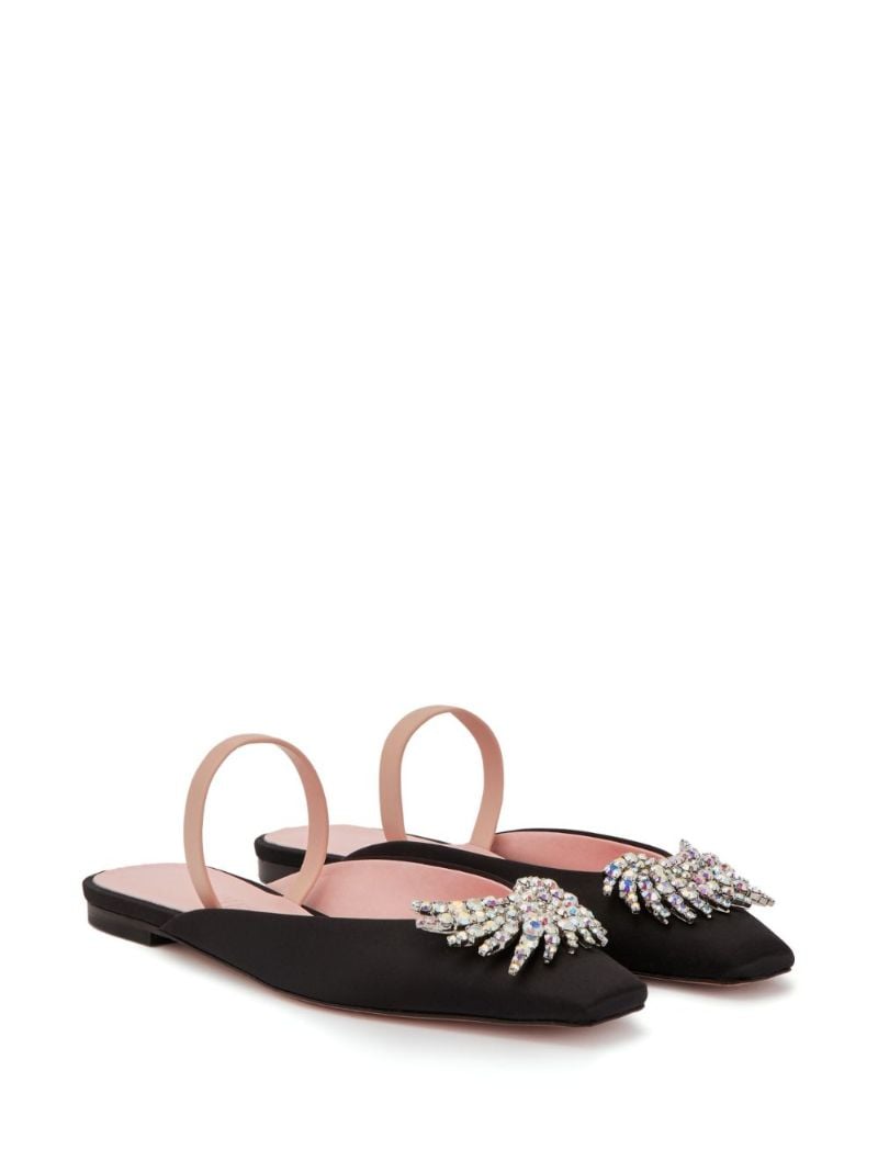 Black Drizella Crystal Mules
