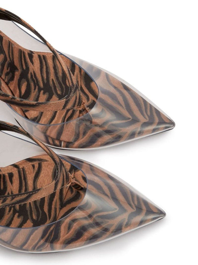 Clear Cali 100 Satin Pumps