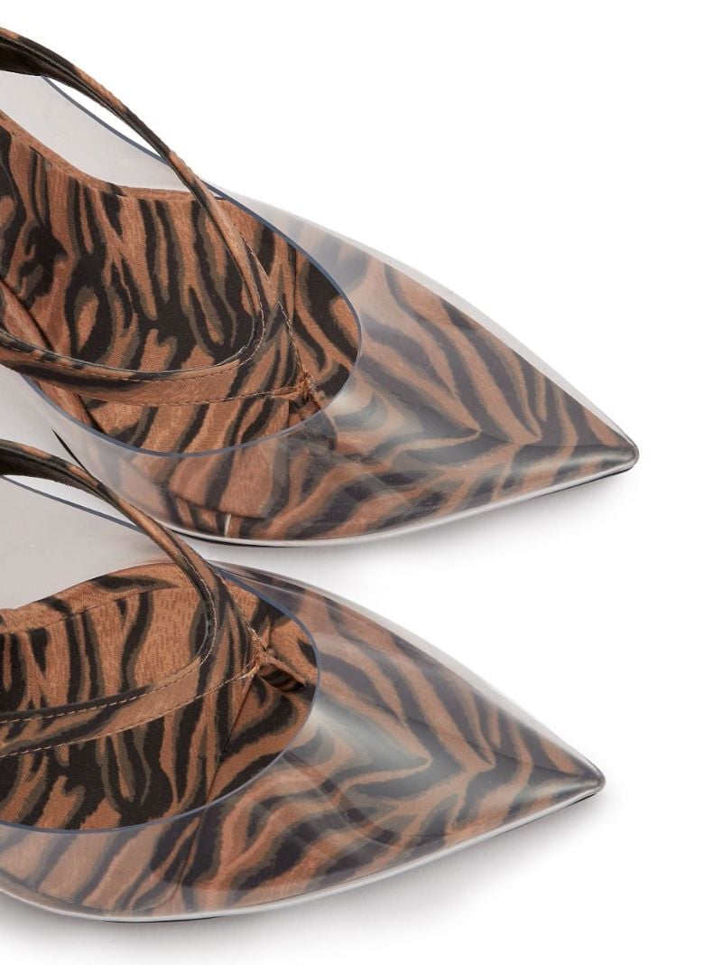 Clear Cali 100 Satin Pumps
