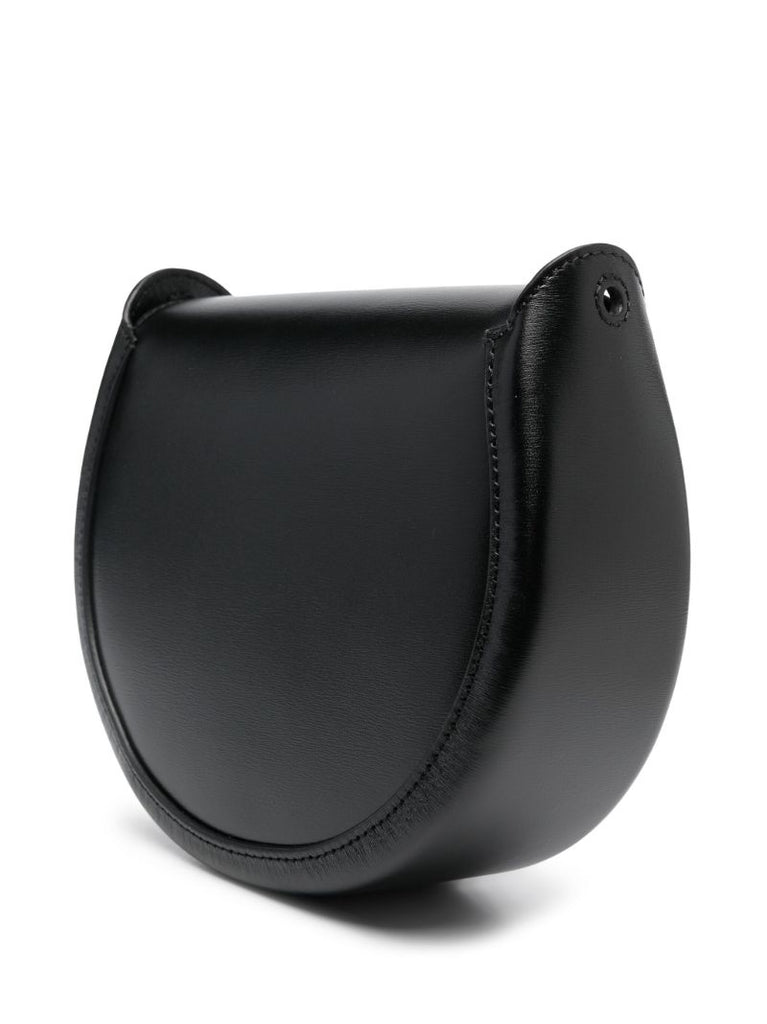 Black Arlene Leather Crossbody Bag