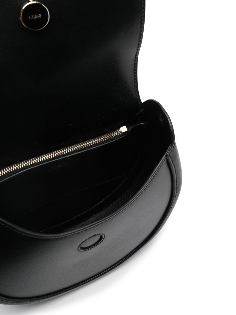 Black Arlene Leather Crossbody Bag