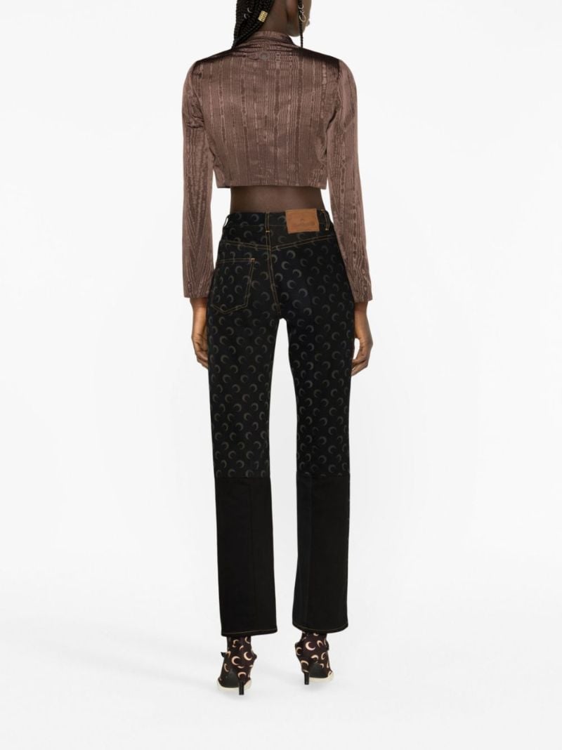 Brown Regenerated MoirÃ_x0083_Â© Tailored Jacket