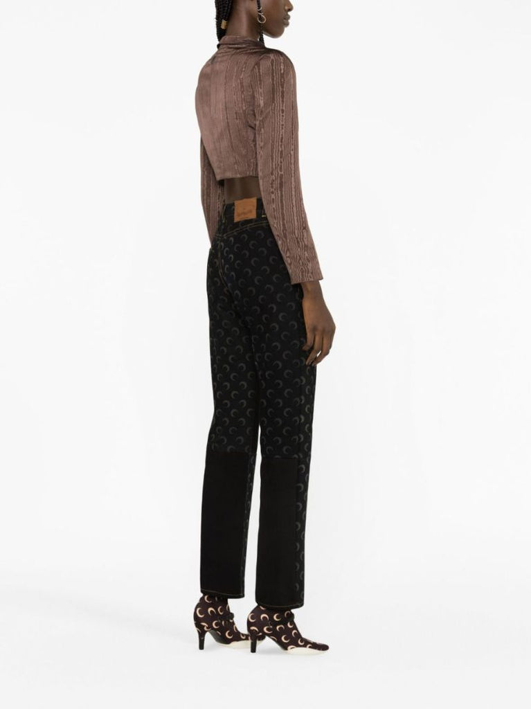 Brown Regenerated MoirÃ_x0083_Â© Tailored Jacket