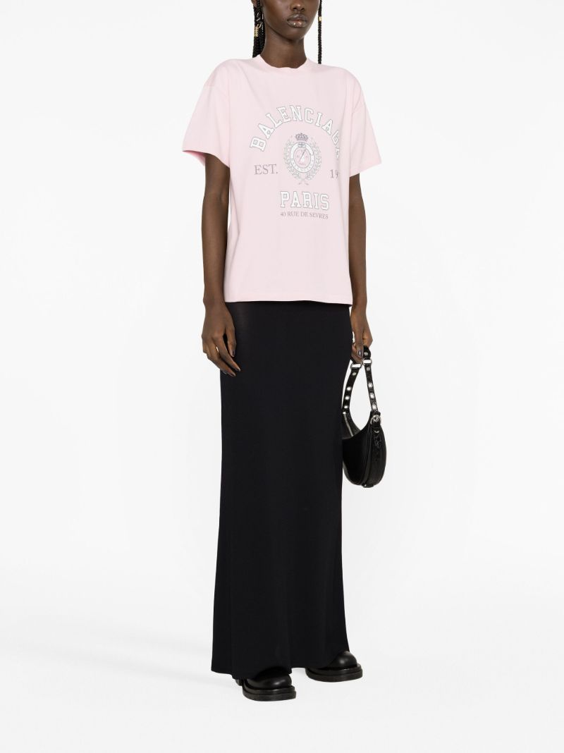 Pink Logo-print Cotton T-shirt