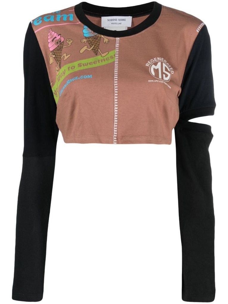 Multicolour Regenerated Patchwork T-shirt