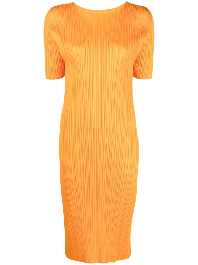 Orange Monthly Colours May PlissÃ© Dress