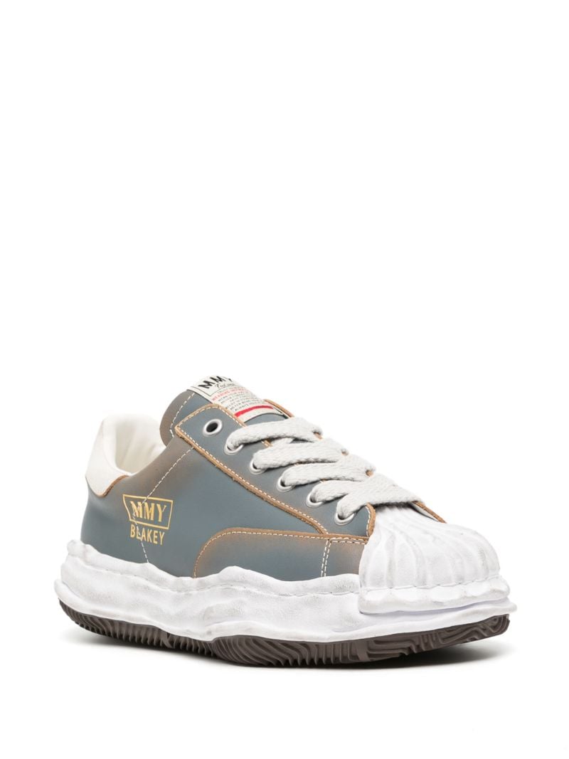 Blue Blakey Leather Sneakers