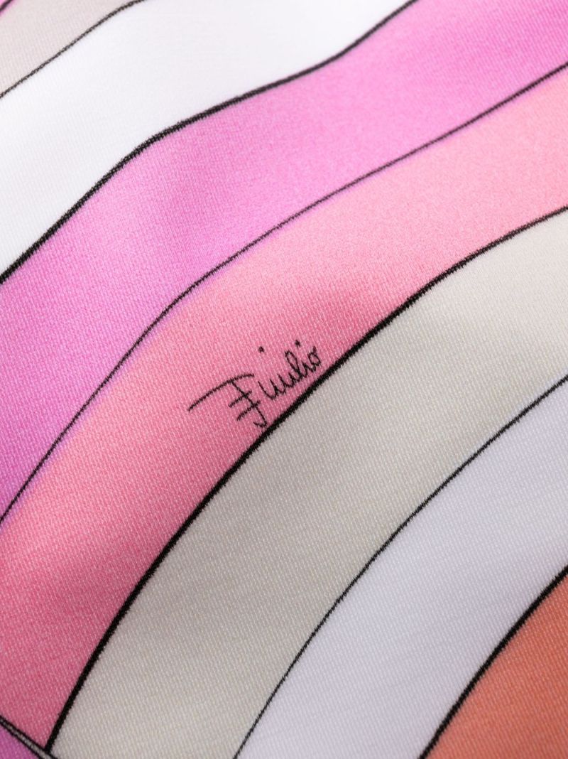 Pink Iride-print Swimsuit