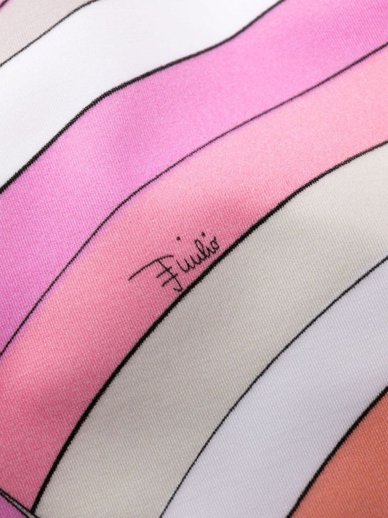 Pink Iride-print Swimsuit