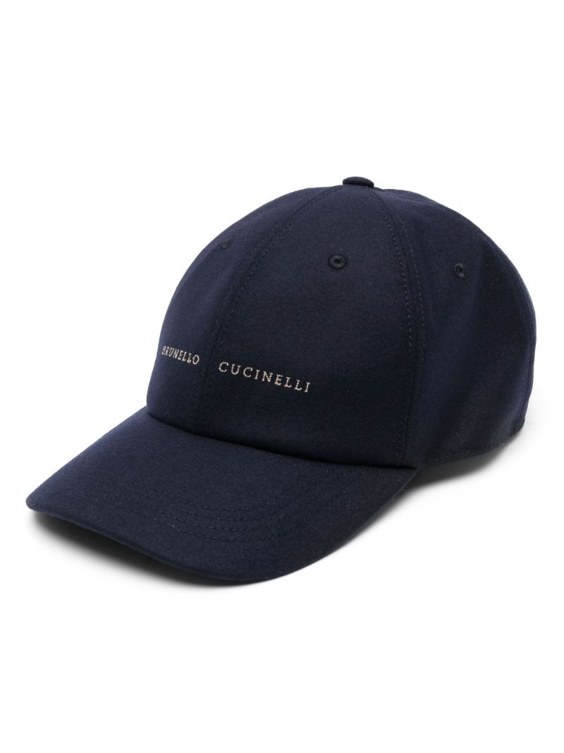 Blue Logo Embroidered Baseball Cap