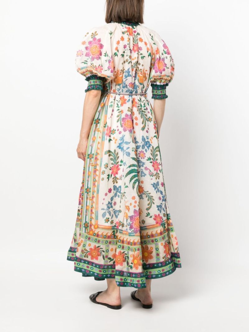 Multicolour Short Sleeve Dress