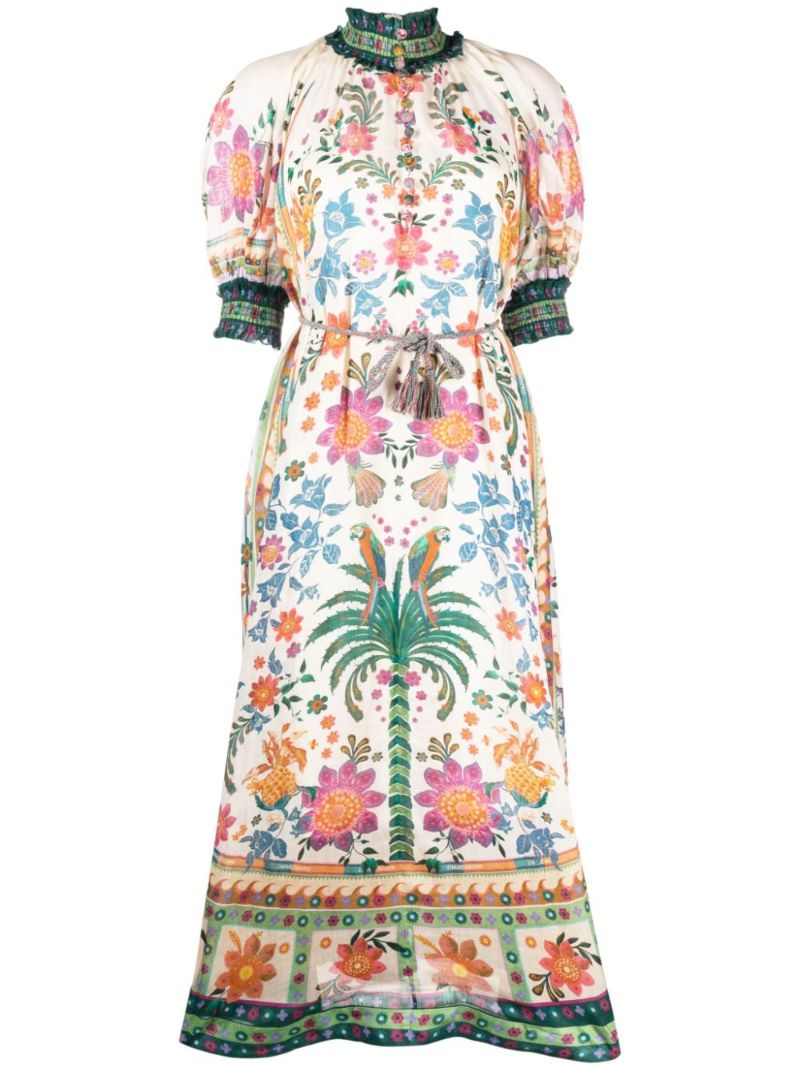 Multicolour Short Sleeve Dress