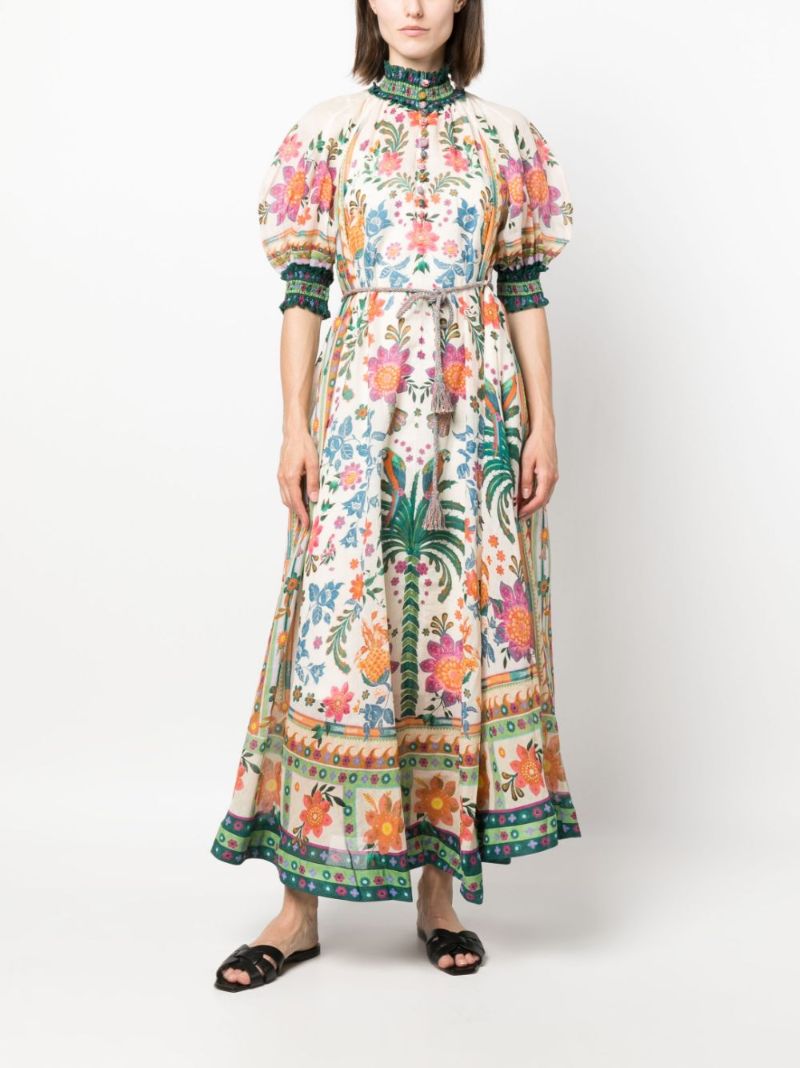 Multicolour Short Sleeve Dress