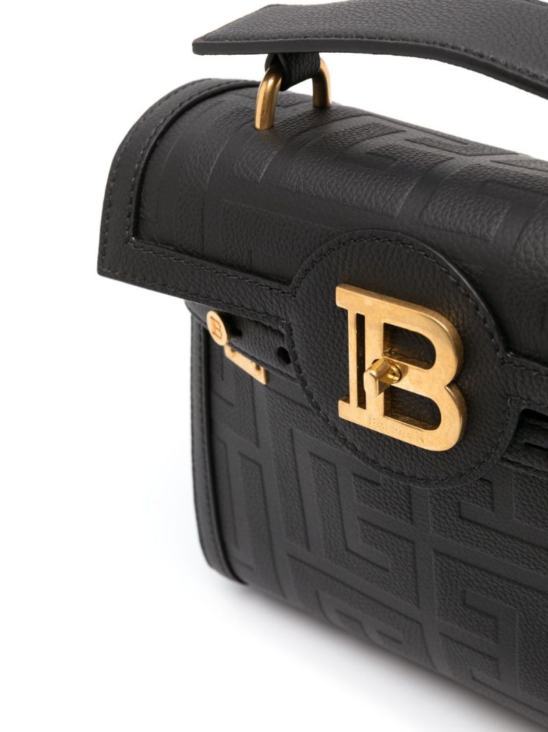 Black Logo Plaque Tote Bag