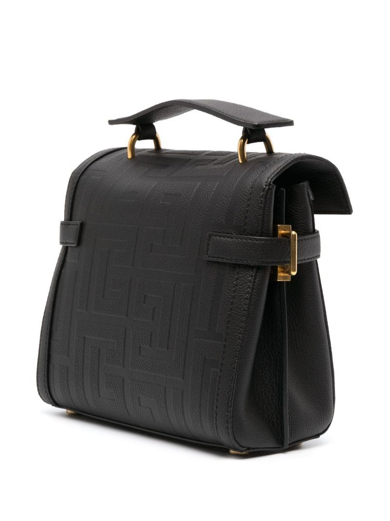 Black Logo Plaque Tote Bag