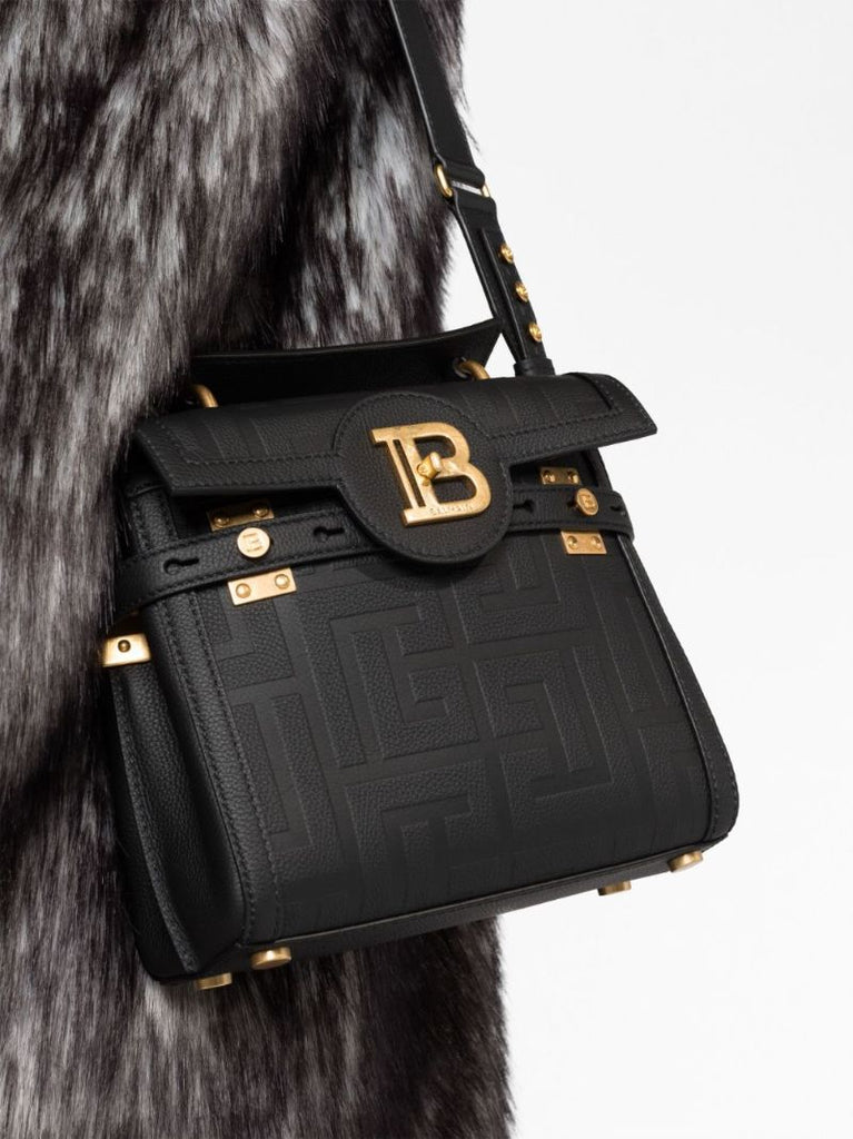 Black Logo Plaque Tote Bag