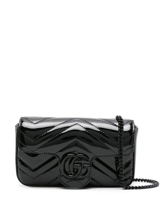 Black Gg Marmont Padded Leather Bag
