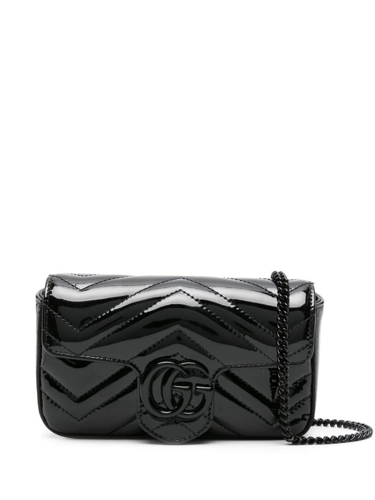 Black Gg Marmont Padded Leather Bag