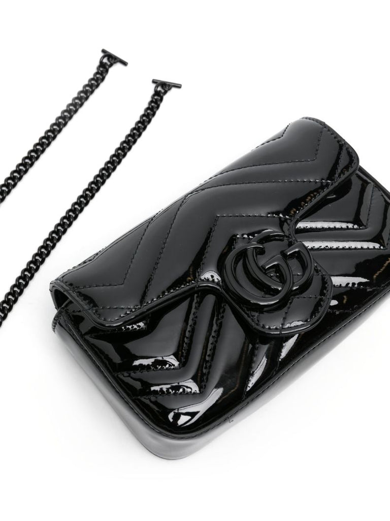 Black Gg Marmont Padded Leather Bag