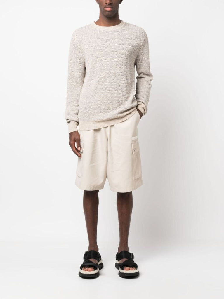 Grey Ff-jacquard Sweater