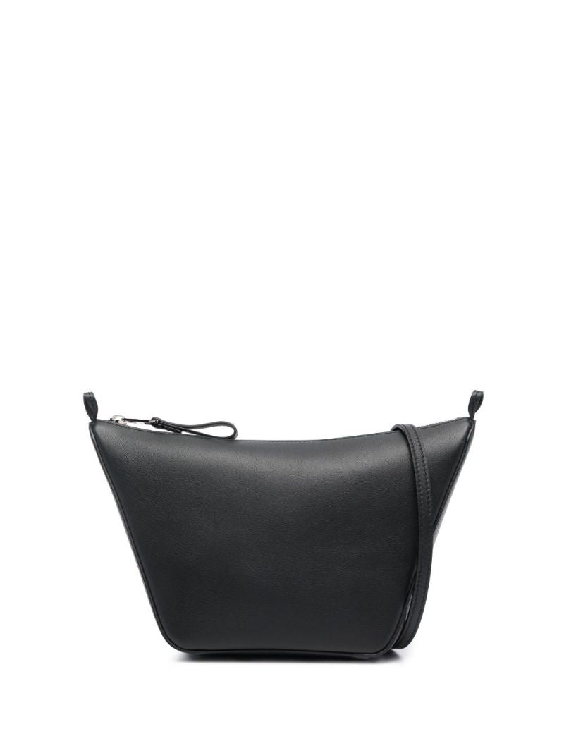 Black Hammock Leather Mini Cross-body Bag