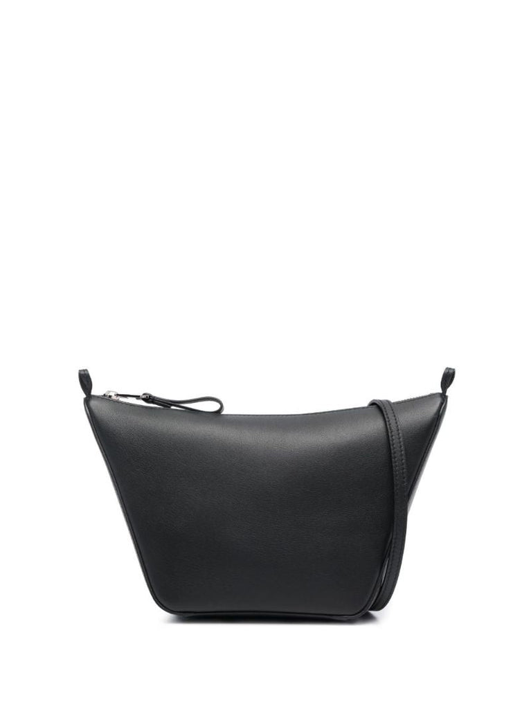 Black Hammock Leather Mini Cross-body Bag