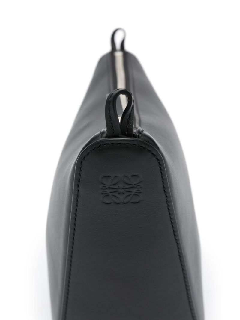Black Hammock Leather Mini Cross-body Bag