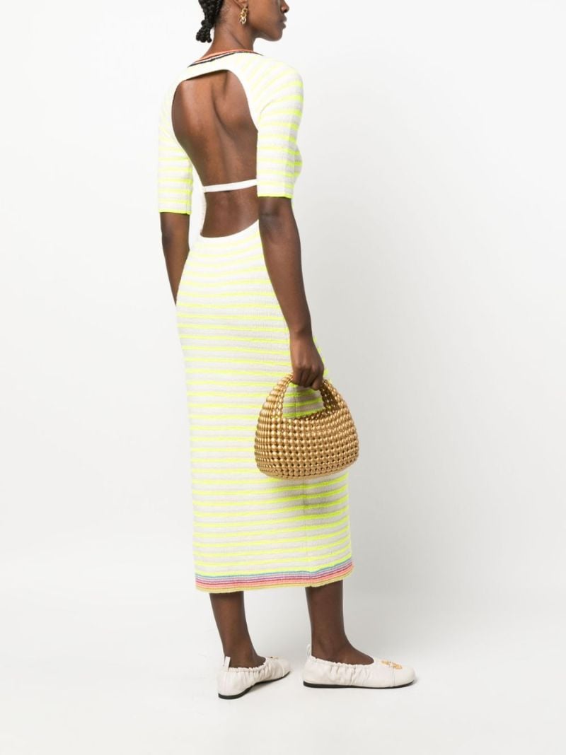 Gold-tone Bubble Basket Tote Bag