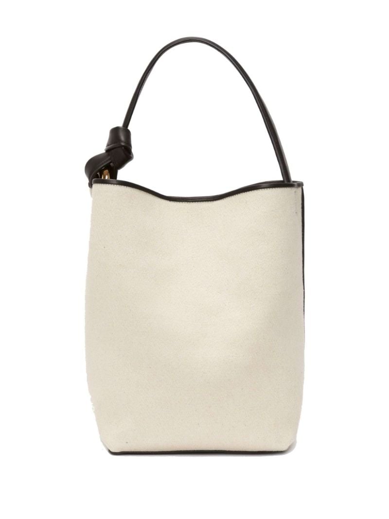 White Corner Bucket Canvas Bag