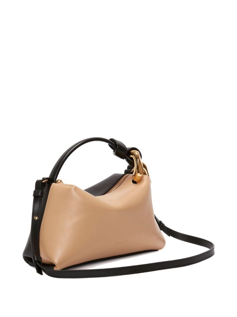 Neutral Corner Leather Cross Body Bag