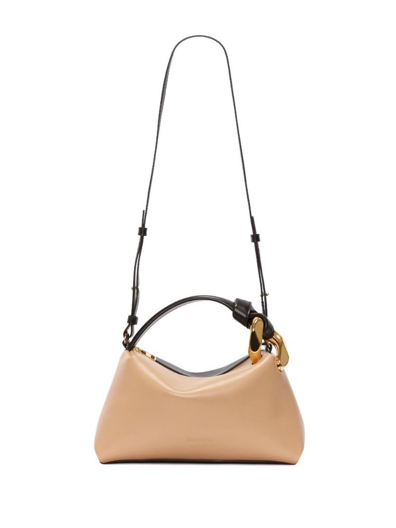 Neutral Corner Leather Cross Body Bag